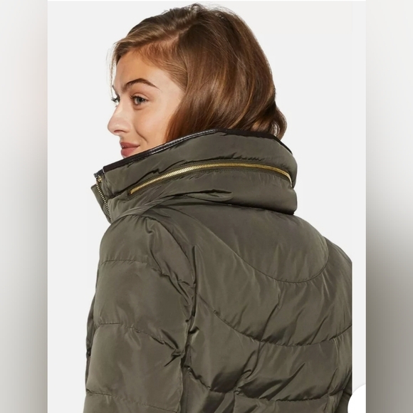 Cole Haan Faux Fur Trim Puffer Jacket - Picture 5 of 11